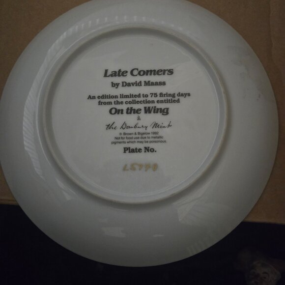Danbury Mint Late Comers plate - Picture 2 of 2